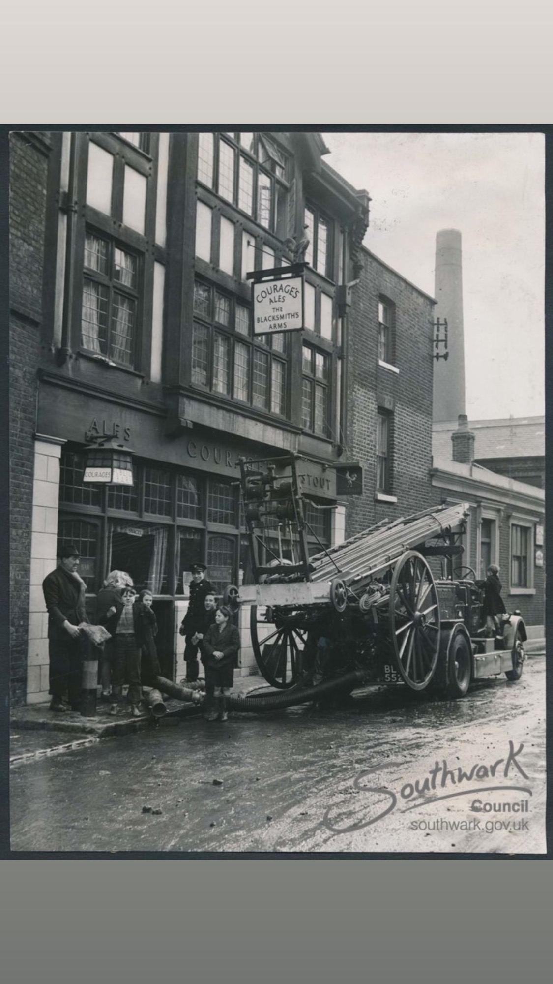 Archive photograph of The Blacksmiths Arms exterior